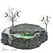 Department 56 Original Snow Village Halloween Foggy Point Platform Display for Lit House with Fog and Lighting Effects
