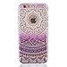 iPhone 7 Case, RorSou Slim Fit [Crystal Clear] [Scratch Resistant] Transparent Hybrid Flexible Grip Series Premium Thin Soft Gel TPU Rubber Protective Skin Bumper Cover for Apple iPhone 7 (Purple)