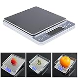 Masaling デジタル 小型 精密量 電子はかり キッチン用ケール　ブルーバックライト 見やすい　多機能　ジュエリー/キッチン用　お菓子作り　皮むき機能　Jewelrys cales　60秒自動シ