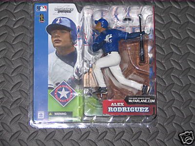 Alex Rodriguez #3 Texas Rangers Blue Jersey Variant Chase Alternate Mcfarlane MLB Series 2 Action Figure
