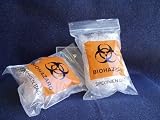 Biohazard Specimen Transport Bag, Double Pocket (6''x9'') (1000 per case)