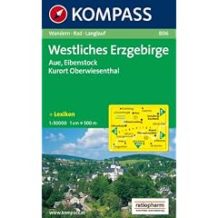 Westliches Erzgebirge: Aue, Eibenstock, Kurort Oberwiesenthal. Wander- Bike- und Langlaufkarte. 1:50.000