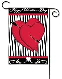 Cupids Arrow - Happy Valentines Day - Garden Size 12 Inch X 18 Inch Decorative Flag