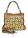 Messenger Bag Embelished with Triangular Hardware-Brown