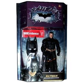 Batman Unmasked Dark Knight Movie Masters Chase Action Figure with Crime Scene Evidence and Mask by Mattel