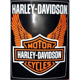 Harley Davidson Twin Size Super Plush Throw Blanket