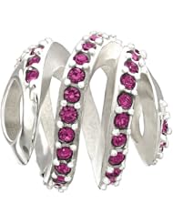 Authentic Chamilia Charm "Modern Glam" Fuchsia Swarovski 2025-0917