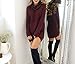 Jusfitsu Women's Turtleneck Long Sleeve Slim Fit Knit Pullover Sweater Dress