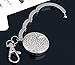 FACILLA® Apple Folding Handbag Purse Metal Rhinestone Hook Hanger Holder Keyring