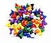 HONBAY 80pcs Multi-Color Plastic Pawns Pieces Board Games, Tabletop Markers Component