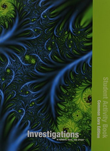 INVESTIGATIONS 2012 COMMON CORE STUDENT ACTIVITY BOOK SINGLE VOLUME ED  GRADE 3