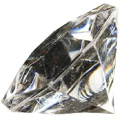 Deko - Diamanten. Gr��e ca 32 mm. 10 St�ck. Farbe: Farblos NATUR