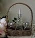 FRENCH BASKET CONDIMENT SET salt and pepper shaker WITH OIL DISPENSER - ideal for bbq and outdoor living