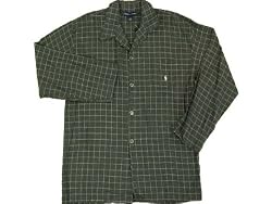 Polo Ralph Lauren Charcoal Windowpane Flannel Pajama Top
