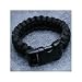 Para-Cord Survival Bracelet "Black" 9 Inch