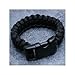Para-Cord Survival Bracelet "Black" 9 title=