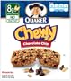 Quaker Chewy Granola Bar, Chocolate Chip, 8-Count Bars (Pack of 12)