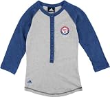 Texas Rangers Grey Girls (7-16) Classic Baseball Long Sleeve T-Shirt