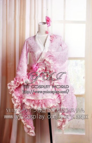 着物 和服 ミニ 和ロリ ドレス コスプレ 衣装 yy510(男性XXLサイズ)【お取り寄せ品】