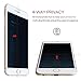 Petrelstore [4 Way Privacy Tempered Glass] High Transparent Screen Protector for iPhone 6 6S Plus,360 Degree Anti Spy Full Coverage Shield Cover 0.2mm 9H Hardnees (iPhone 6/6S Plus White)