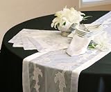 White Embroidered Cutwork Tablecloth Napkins 20 x 20 (set of 4)