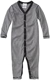 Splendid Littles Unisex-baby Newborn Stripe Snap-Front Onesie, Dungeon, 0-3 Months
