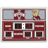MISSISSIPPI STATE BULLDOGS 19x14 SCOREBOARD CLOCK