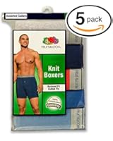 Fruit of the Loom Men's 5-Pack Soft Stretch Knit Boxer - Colors May Vary