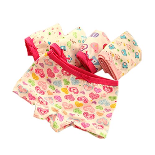 Ushion Baby Toddler Kids Girls Briefs Hipster Panties Set of 5