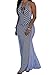 shekiss Sexy Women Summer Maxi Stripe Stretch Bodycon Party Bandage Club Dresses