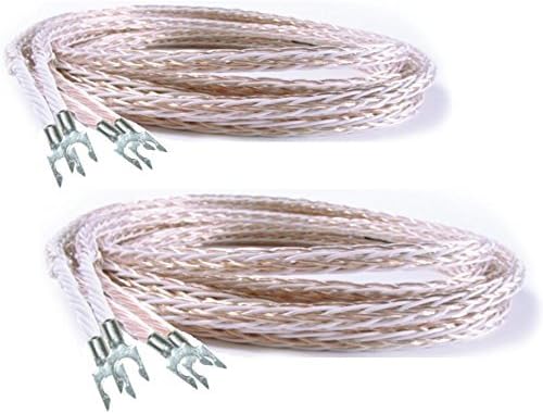 Kimber Kable 4TC Speaker Cable with SPD Standard Spade Plugs - 8Ft Pair (2.5 meter)