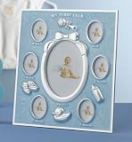 Frst Year Baby Frame New Baby Gift, Blue