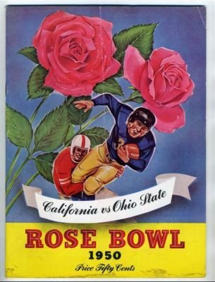 1950 Rose Bowl Program Ohio State Buckeyes v California Bears
