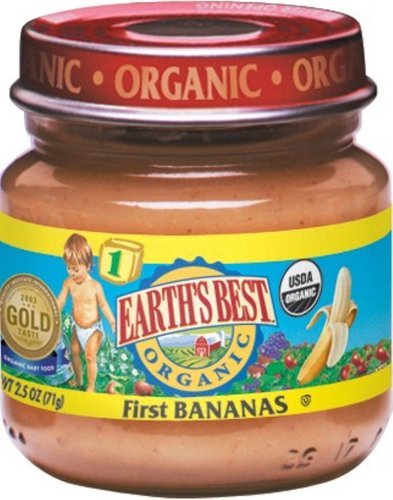 Earth's Best 1st Bananas, 2.5 Ounce Jars (Pack of 24) by Earth's Best