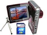 SVP HDDV-3000 12MP Max. 6-in-1 Multi-Functional Camcorder with Rare Huge Flip LCD! (2GB High Speed SD Card & Tripod Included)