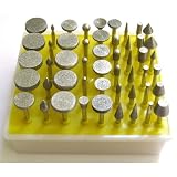 50pc DIAMOND BURR SET- Ceramics Tile Glass Lapidary for ROTARY TOOLS ~ SE