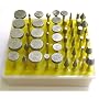50pc DIAMOND BURR SET- Ceramics Tile Glass Lapidary for ROTARY TOOLS