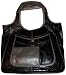 Women's Nine West Purse Handbag Subway Shopper 2 Black/Gunmetal