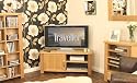 Aston Solid Oak Corner Television Cabinet Baumhaus