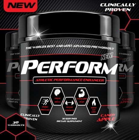 PERFORM The Best Pre Workout Supplement for Energy, Strength, Pump, Endurance, Focus, Power, Drive & Performance