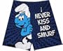 Smurfs - Never Kiss and Smurf Boxers for men (Medium)