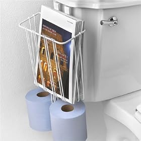 Over the Tank Toilet Paper & Magazine Rack by Spectrum