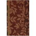In The Wind Rug Burgundy/Rose Collection