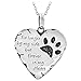 Paw Prints Forever in My Heart Necklace