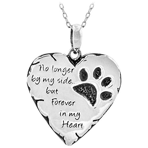 Paw Prints Forever in My Heart Necklace