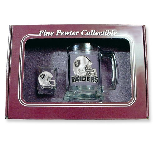 Oakland Raiders Shot Glass and Mug Set