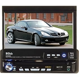 Boss Audio BV9980RDS 7-Inch In-Dash DVD Receiver with Motorized Flip-Out Widescreen/Touchscreen Monitor