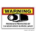SECURITY SURVEILLANCE SIGNS ~Sign~burglar video warning
