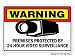 SECURITY SURVEILLANCE SIGNS ~Sign~burglar video warning