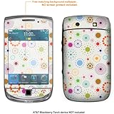 Protective Decal Skin Sticker for AT&T Blackberry Torch case cover torch-17 ....